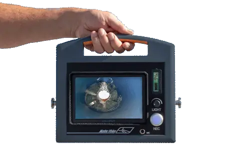 Monitor Underwater inspection using Marine Vision camera